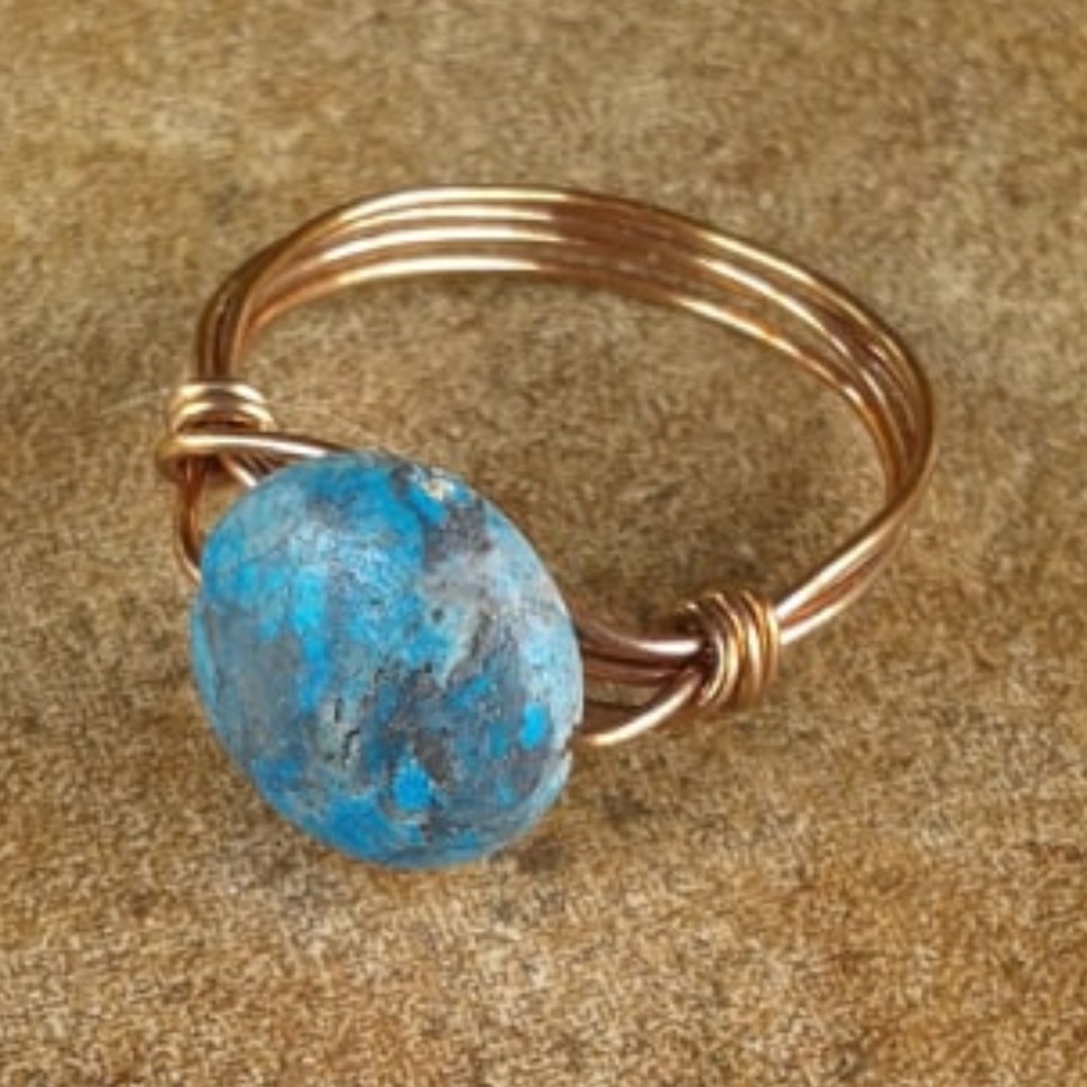 Turquoise/Copper Ring "Free With $40 *Bundle"